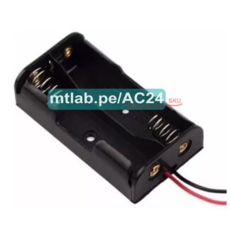 Portapila para 2 pilas AA (2 por 1) , 3V