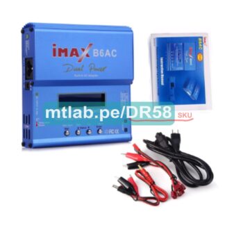 Cargador de Batería IMAX B6AC 80W, carga balanceada. Dual Power AC/DC.