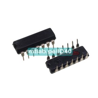 Integrado digital TTL 74LS11 / 7411, 3 compuertas AND de 3 entradas. Triple.